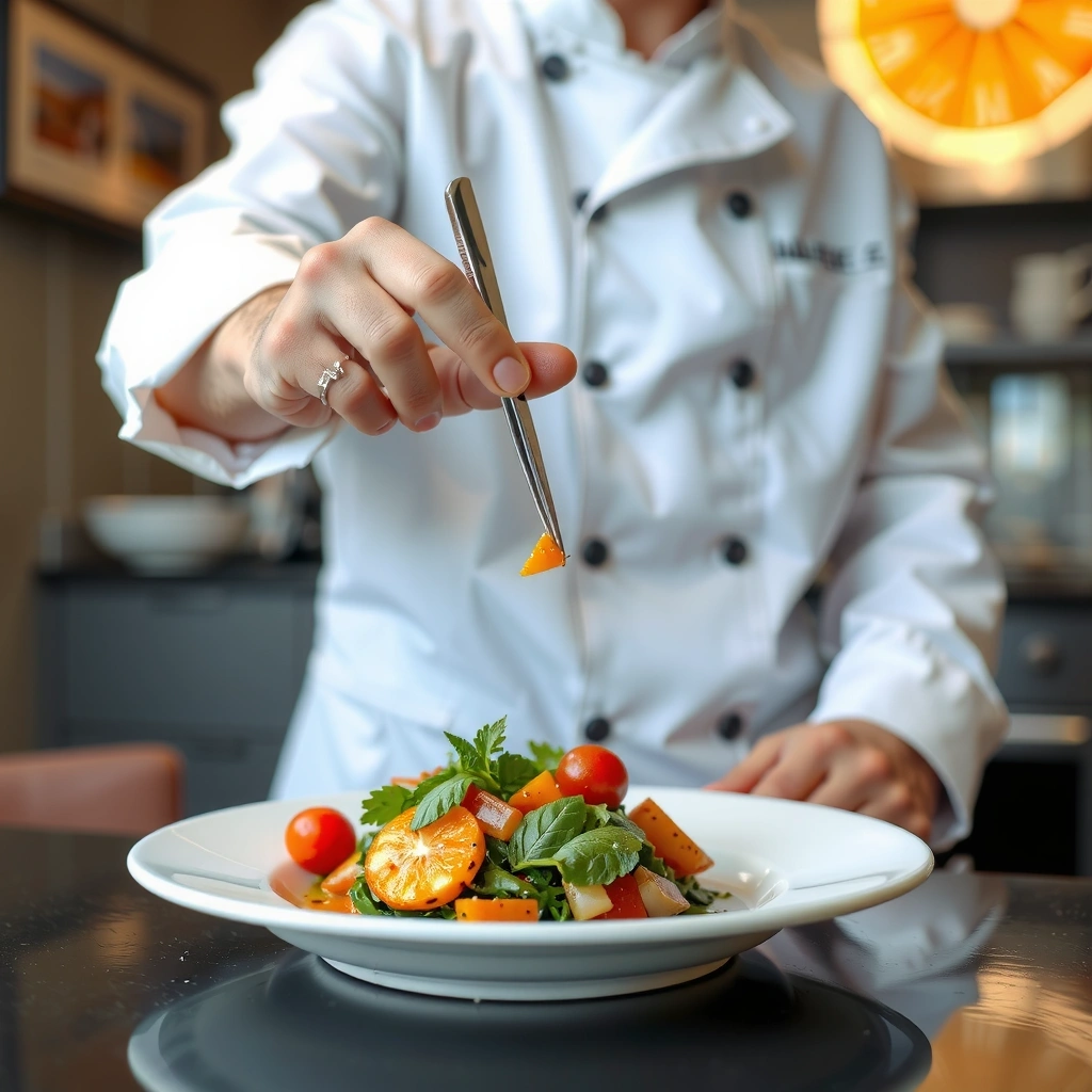 Feine Küche auf dem Teller